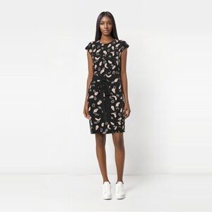 INWEAR saffron dress with belt fabric waist.  European brand NWT